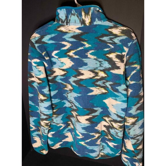 Patagonia Synchilla Snap T Fleece Pullover Aztec Turquoise Womens S Sweater - Picture 2 of 6